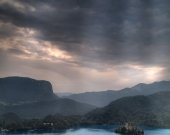 Storm at Bled Lake